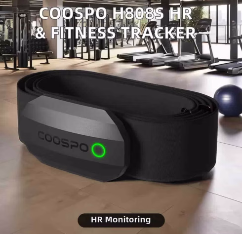 COOSPO H808S chest strap heart rate monitor for gym workouts and fitness tracking