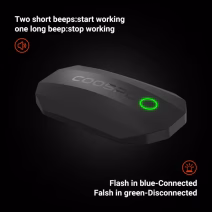 COOSPO H808S chest strap heart rate monitor with beeper alerts and LED indicators