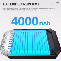 Cyclami CL350 daytime riding bike light with built-in 4000mAh battery for extended runtime