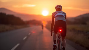 Smart rear bike light tracker improving cycling safety in South Africa.